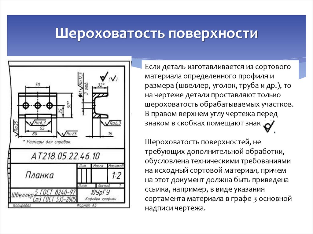 Шероховатость поверхности