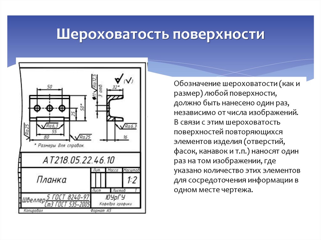 Шероховатость поверхности