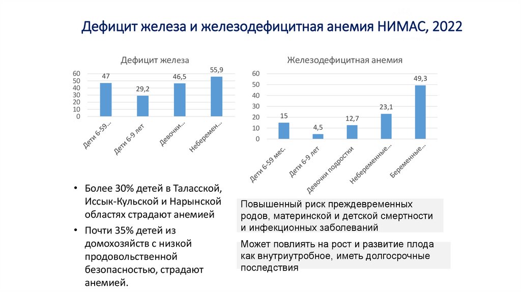 Дефицит железа и железодефицитная анемия НИМАС, 2022