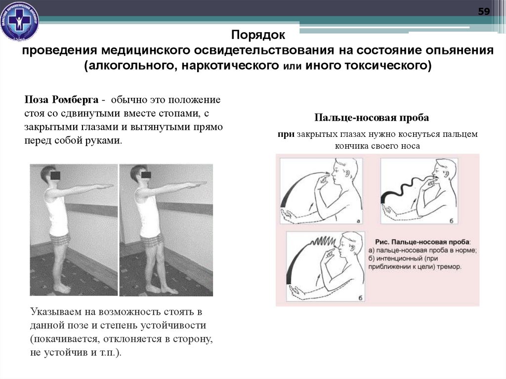 Порядок проведения медицинского освидетельствования на состояние опьянения (алкогольного, наркотического или иного