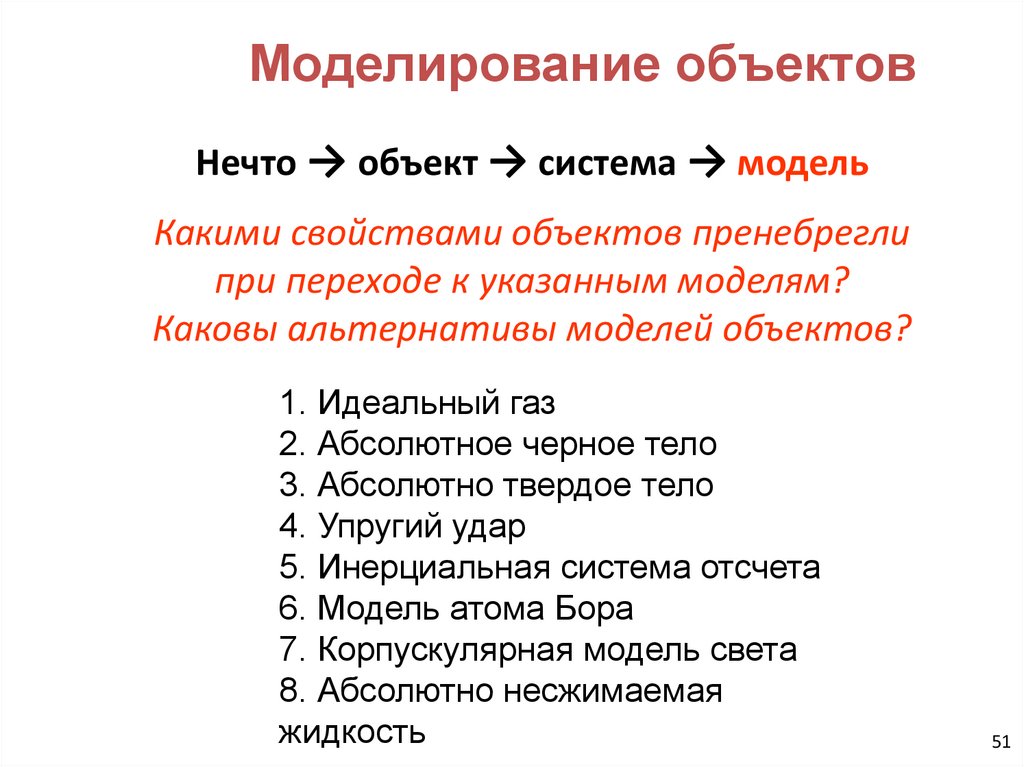 Моделирование объектов