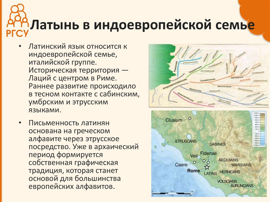 Латынь в индоевропейской семье