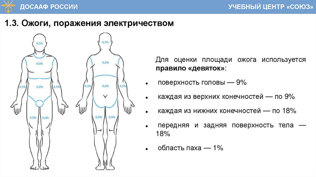 1.3. Ожоги, поражения электричеством