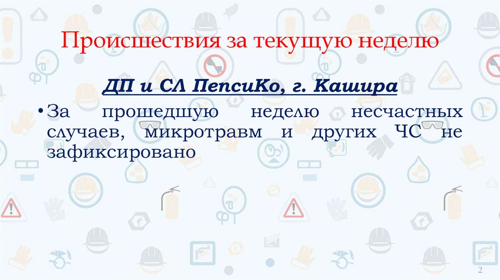 Происшествия за текущую неделю