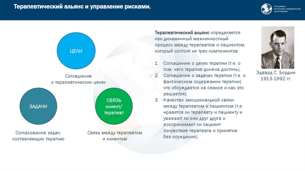 Терапевтический альянс и управление рисками.