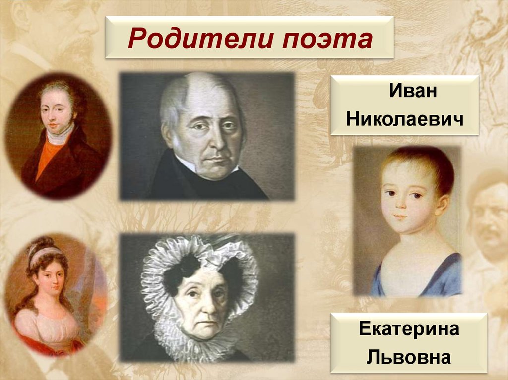 Родители поэта