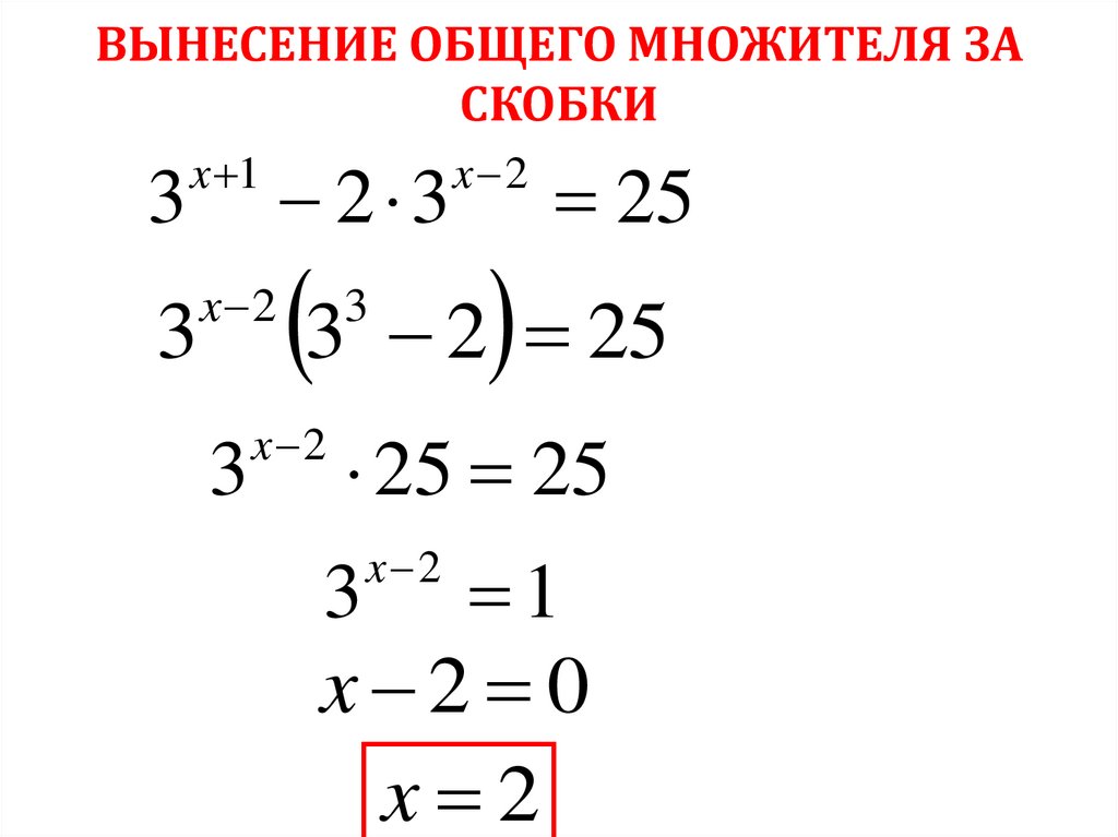 ВЫНЕСЕНИЕ ОБЩЕГО МНОЖИТЕЛЯ ЗА СКОБКИ