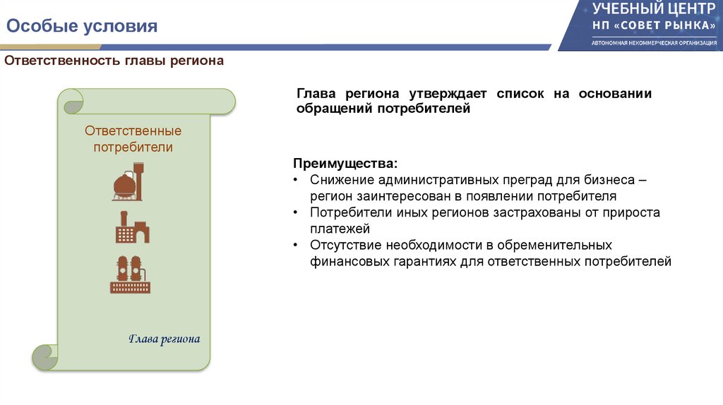 Особые условия