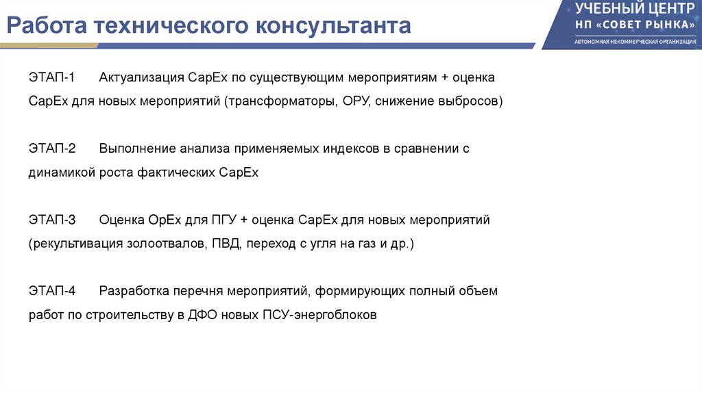 Работа технического консультанта