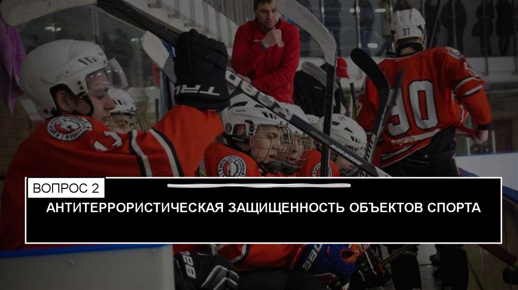 АНТИТЕРРОРИСТИЧЕСКАЯ ЗАЩИЩЕННОСТЬ ОБЪЕКТОВ СПОРТА