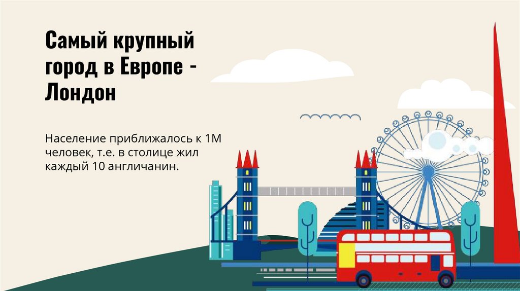 Самый крупный город в Европе - Лондон