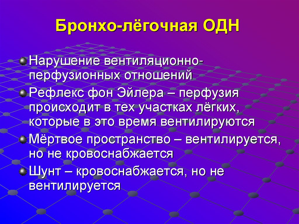 Бронхо-лёгочная ОДН