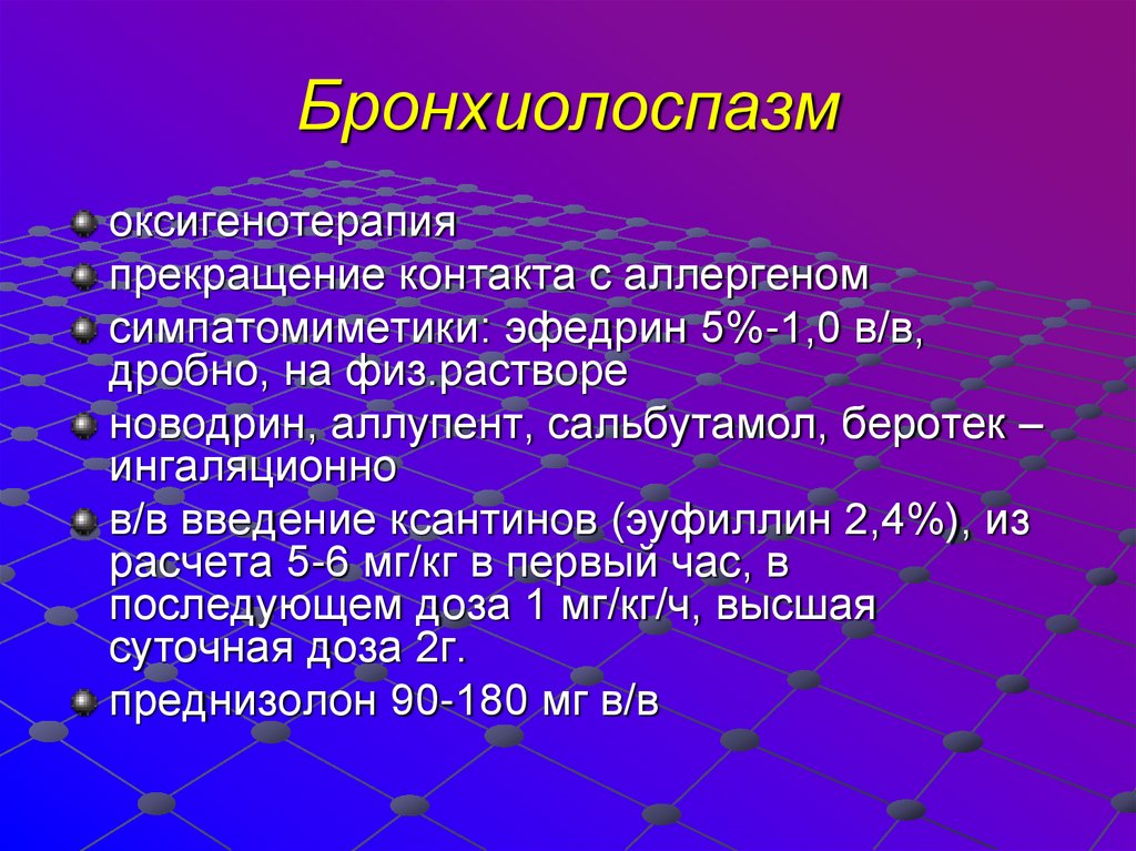 Бронхиолоспазм