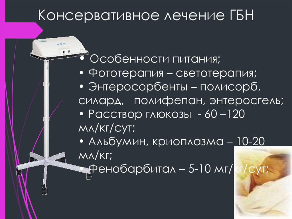 Консервативное лечение ГБН