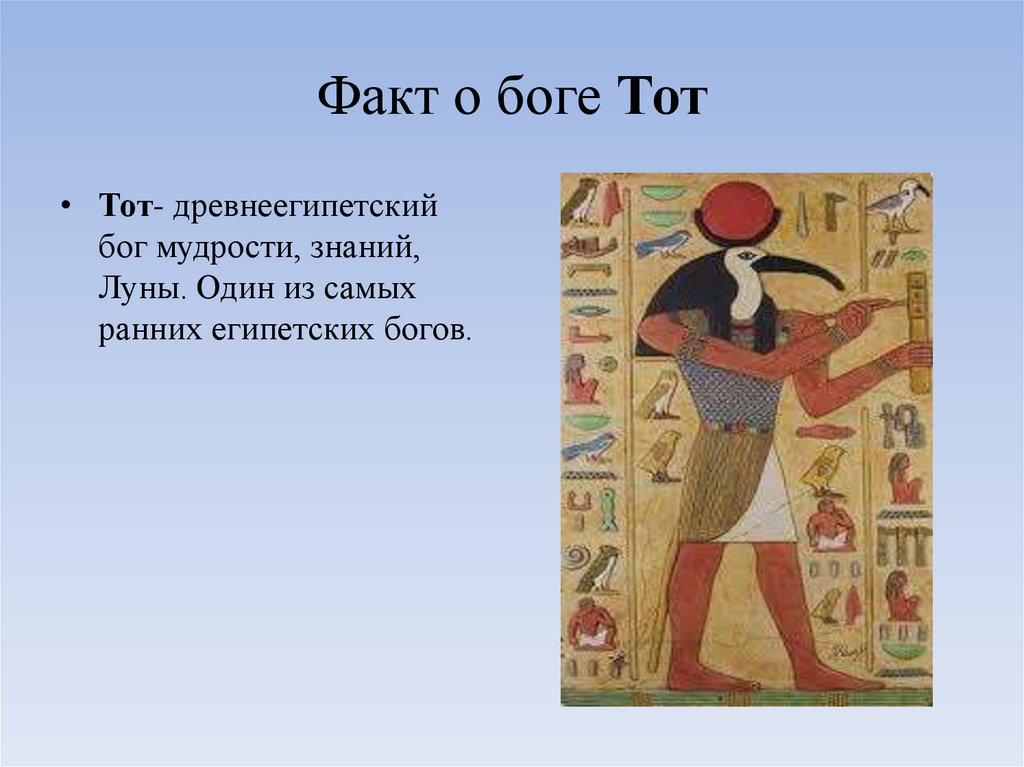 Факт о боге Тот