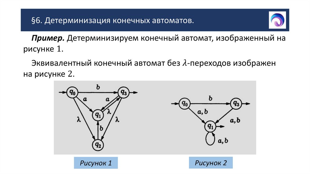 §6. Детерминизация конечных автоматов.