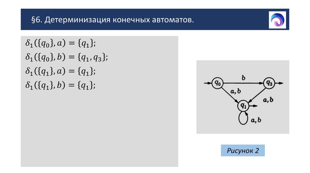 §6. Детерминизация конечных автоматов.