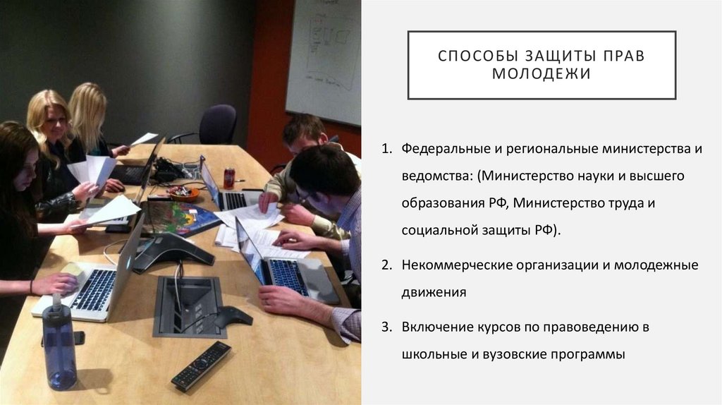 Способы защиты прав молодежи