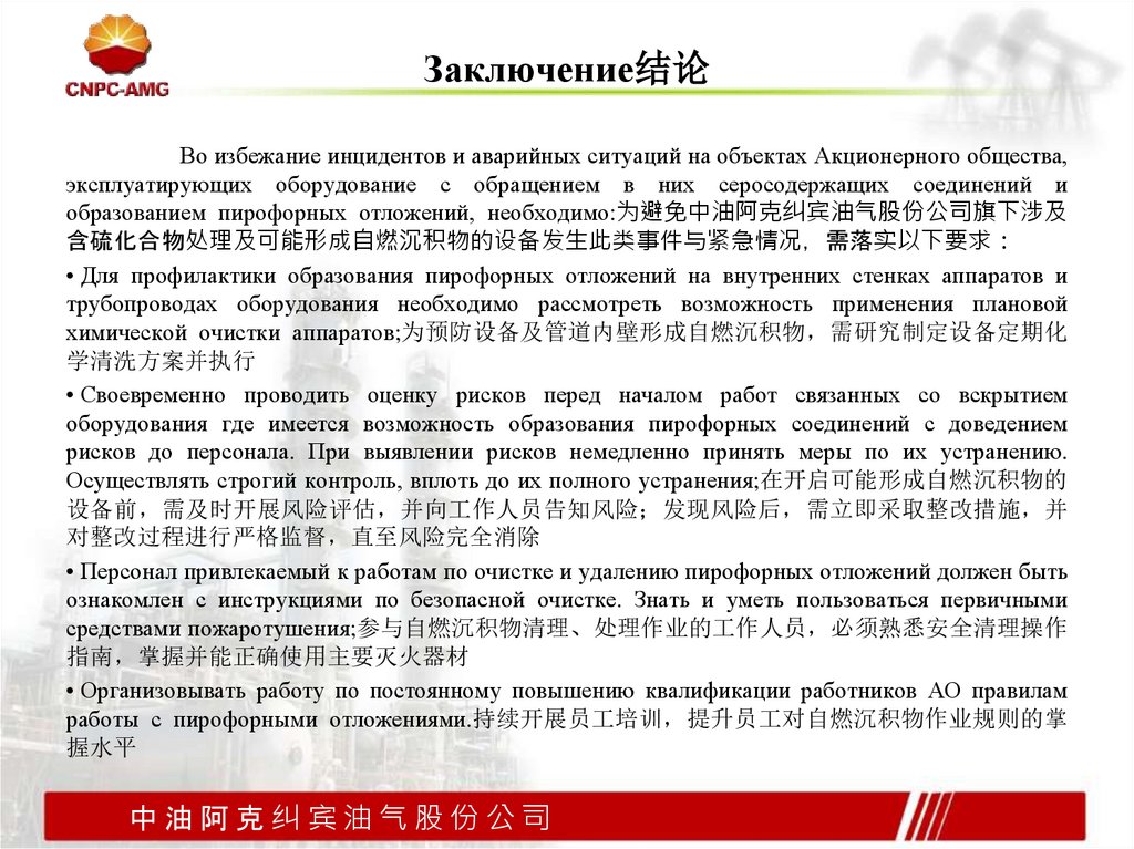 Заключение结论