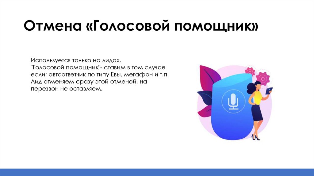 Отмена «Голосовой помощник»