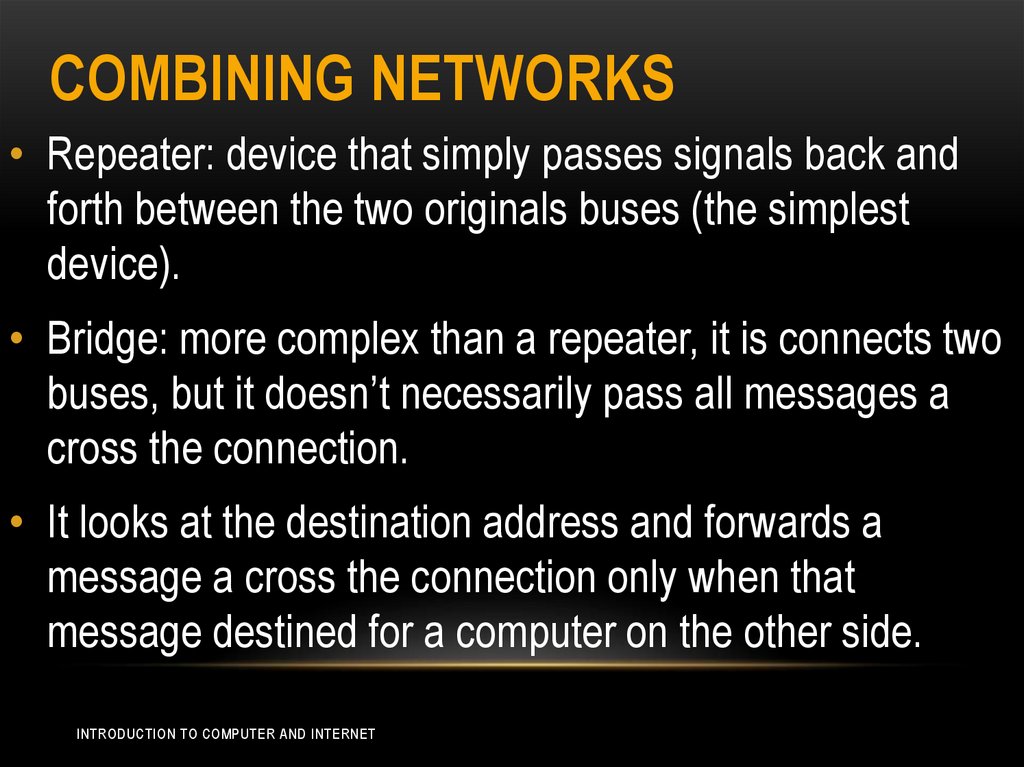 Combining Networks