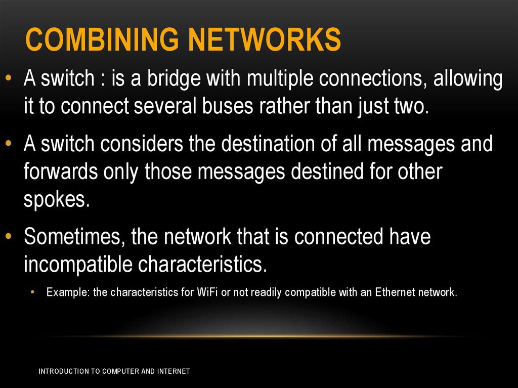 Combining Networks