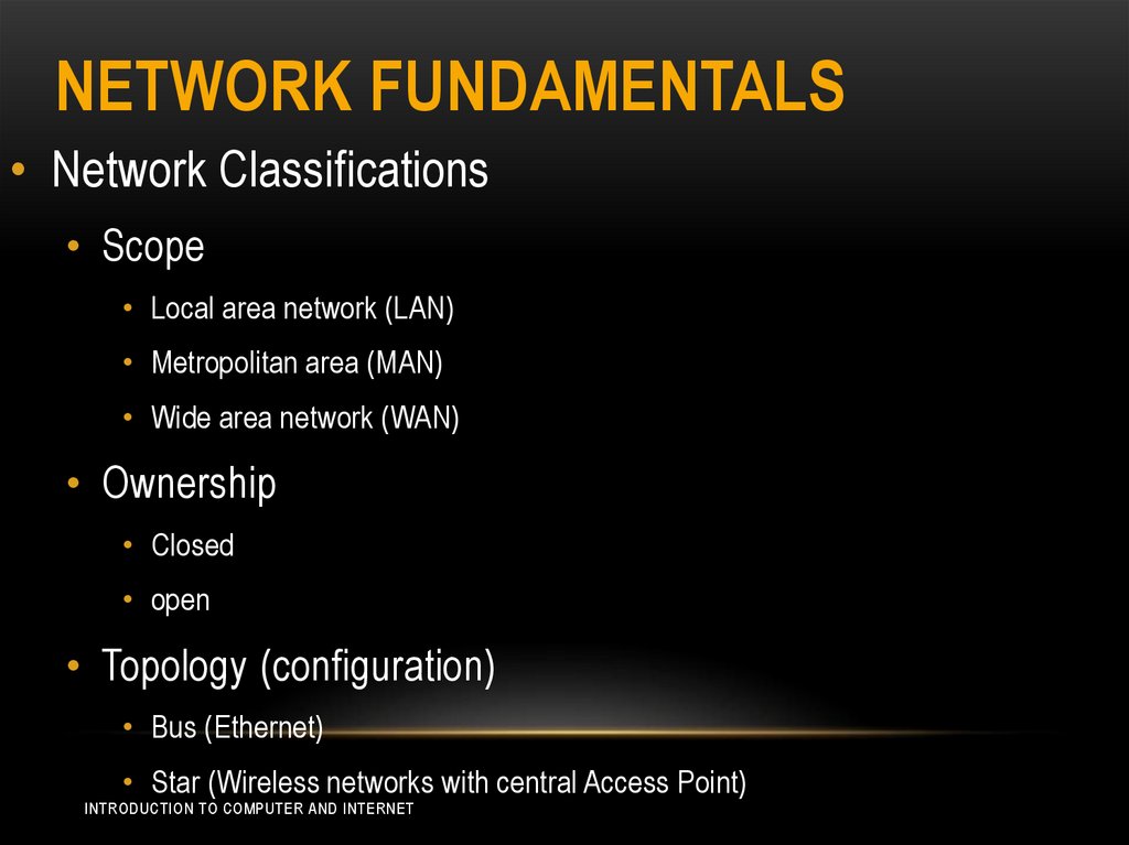 Network Fundamentals