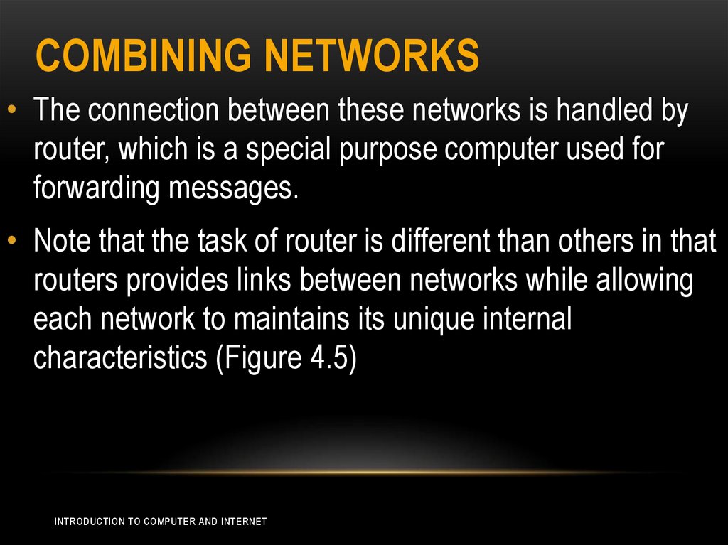 Combining Networks