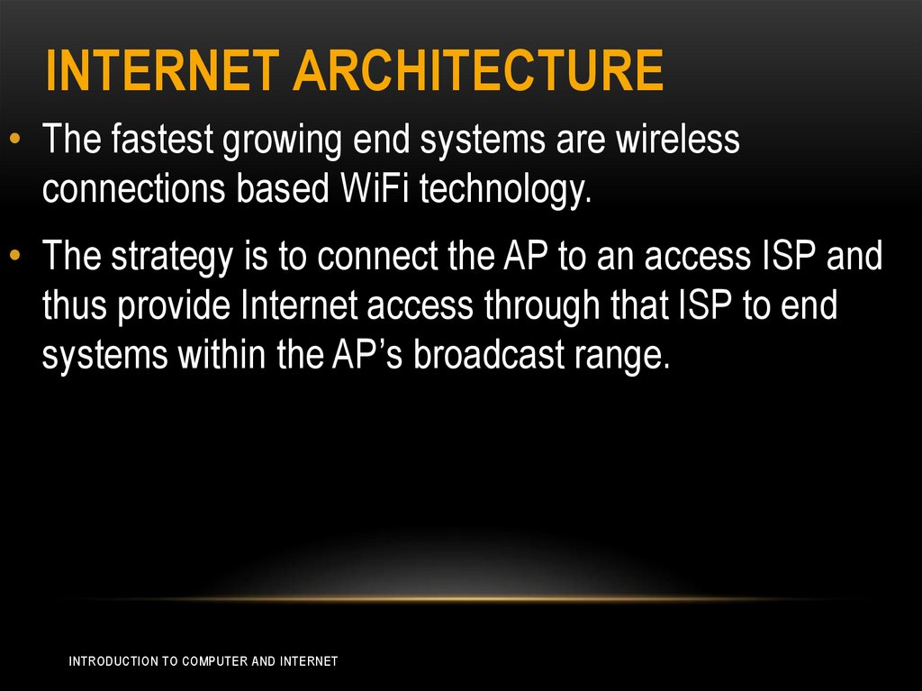Internet Architecture