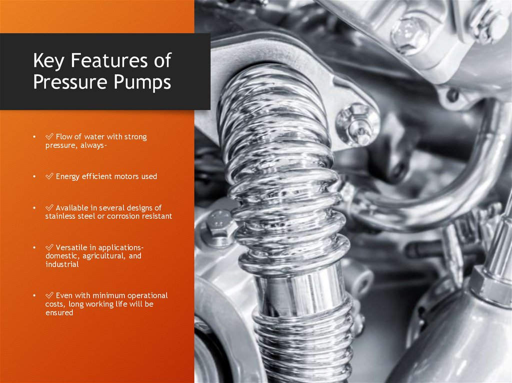 Key Features of Pressure Pumps