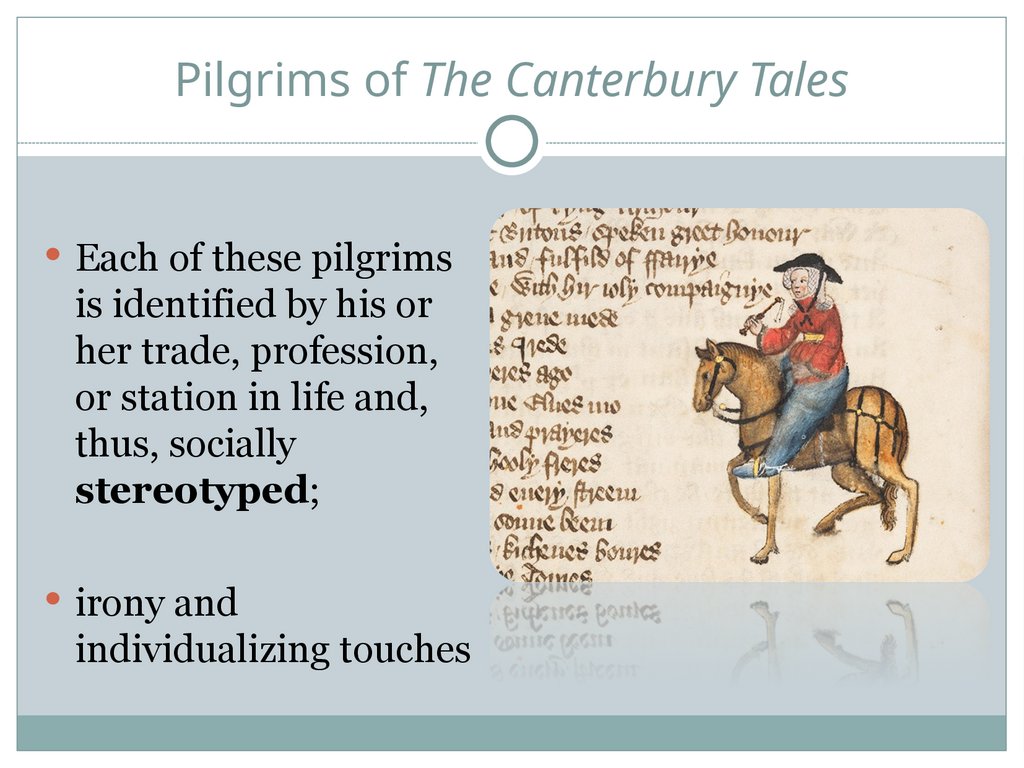 Pilgrims of The Canterbury Tales