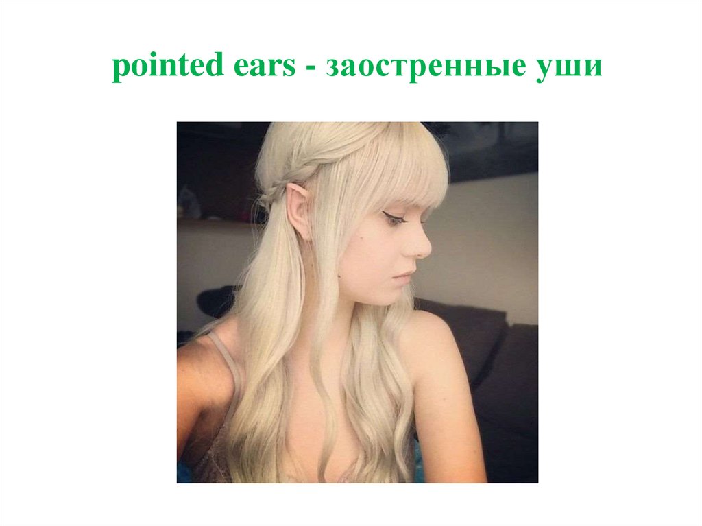 pointed ears - заостренные уши