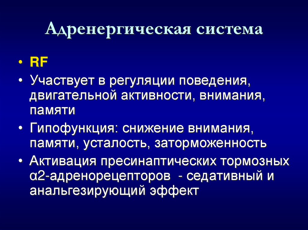 Адренергическая система