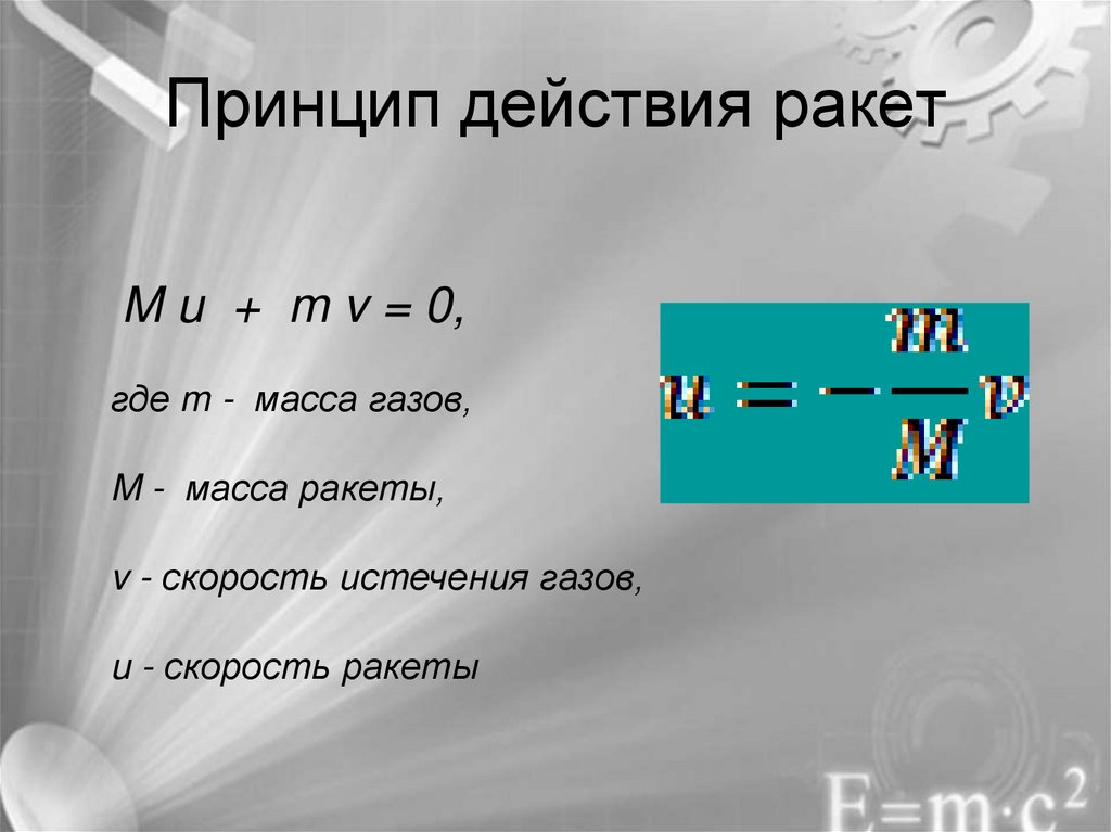 Принцип действия ракет