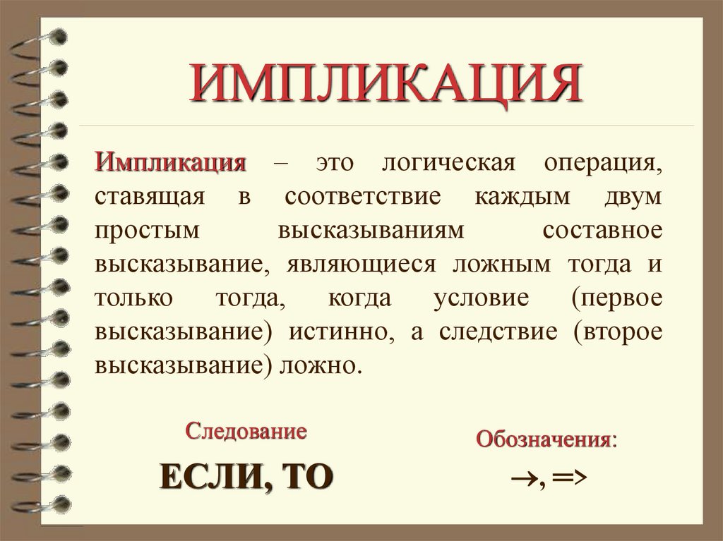 ИМПЛИКАЦИЯ