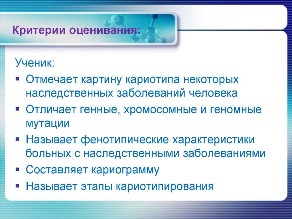 Критерии оценивания: