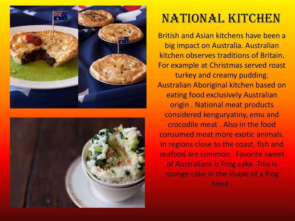 National kitchen