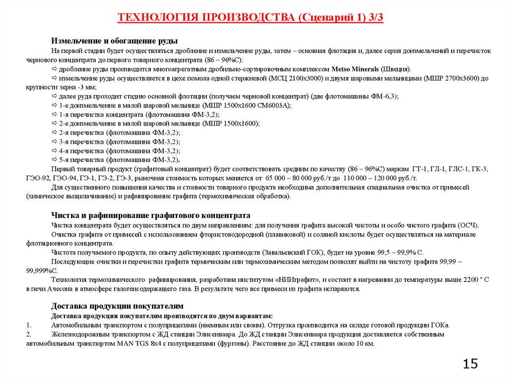 ТЕХНОЛОГИЯ ПРОИЗВОДСТВА (Сценарий 1) 3/3