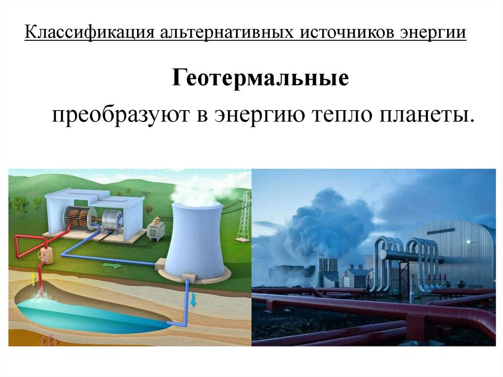 Классификация альтернативных источников энергии