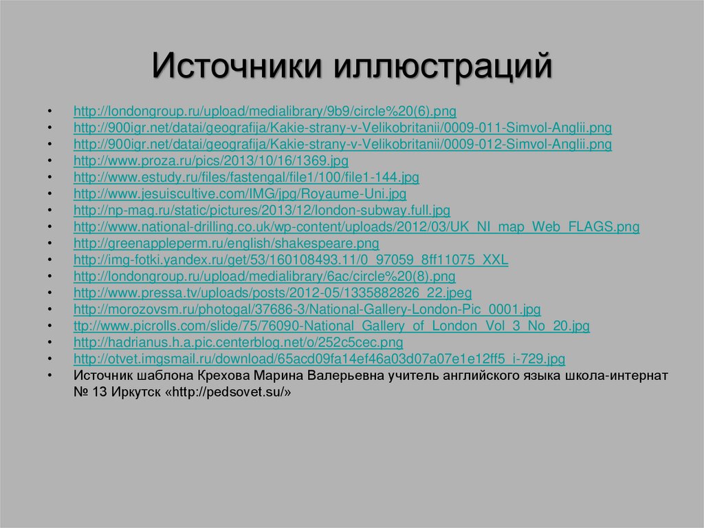 Источники иллюстраций