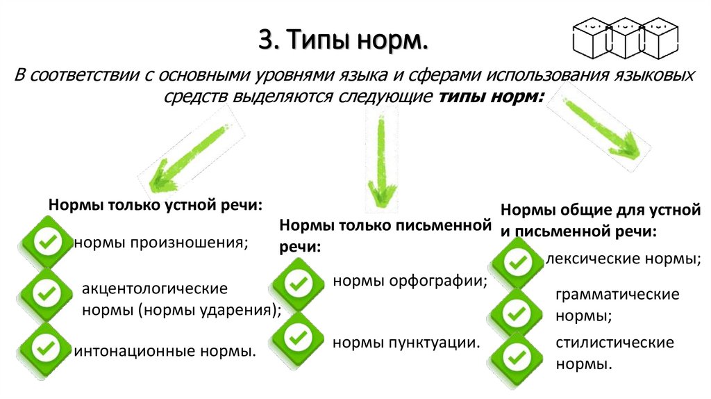3. Типы норм.
