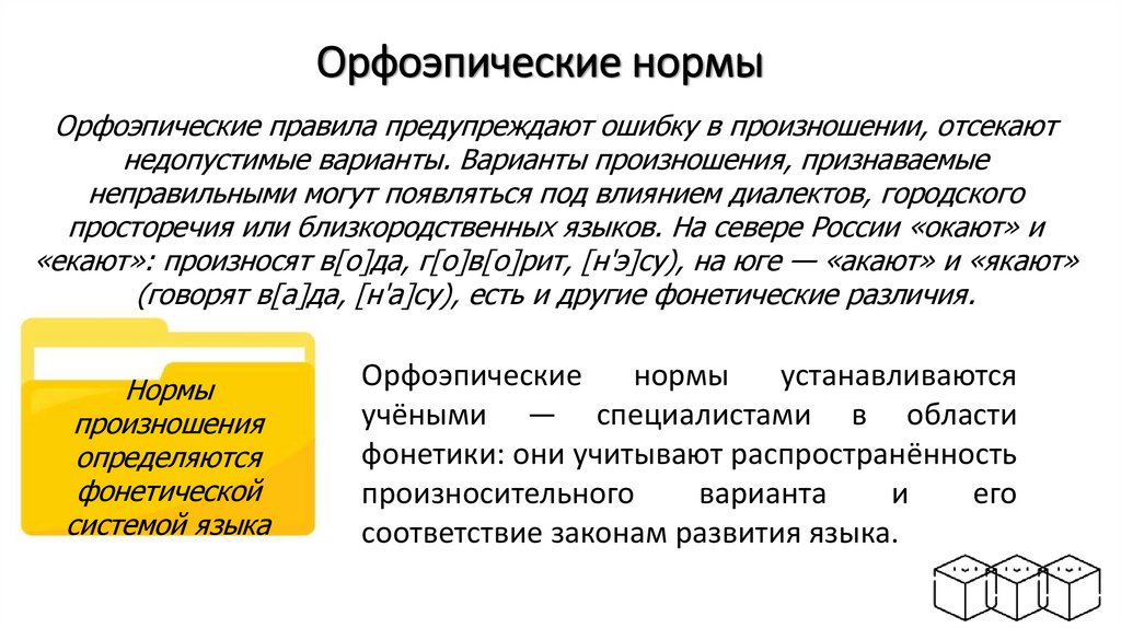 Орфоэпические нормы