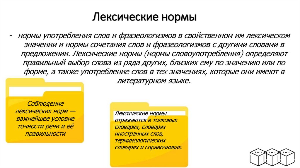 Лексические нормы