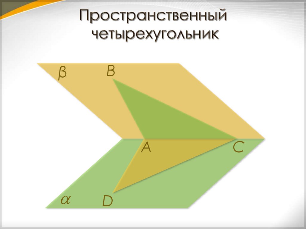 Пространственный четырехугольник