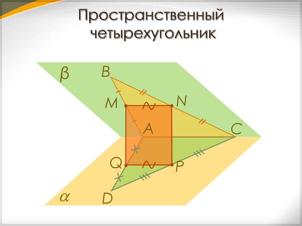 Пространственный четырехугольник