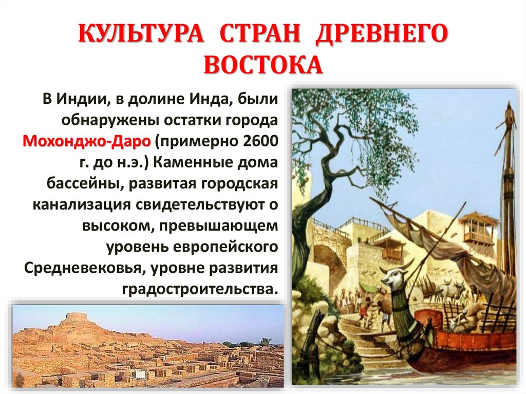 КУЛЬТУРА СТРАН ДРЕВНЕГО ВОСТОКА