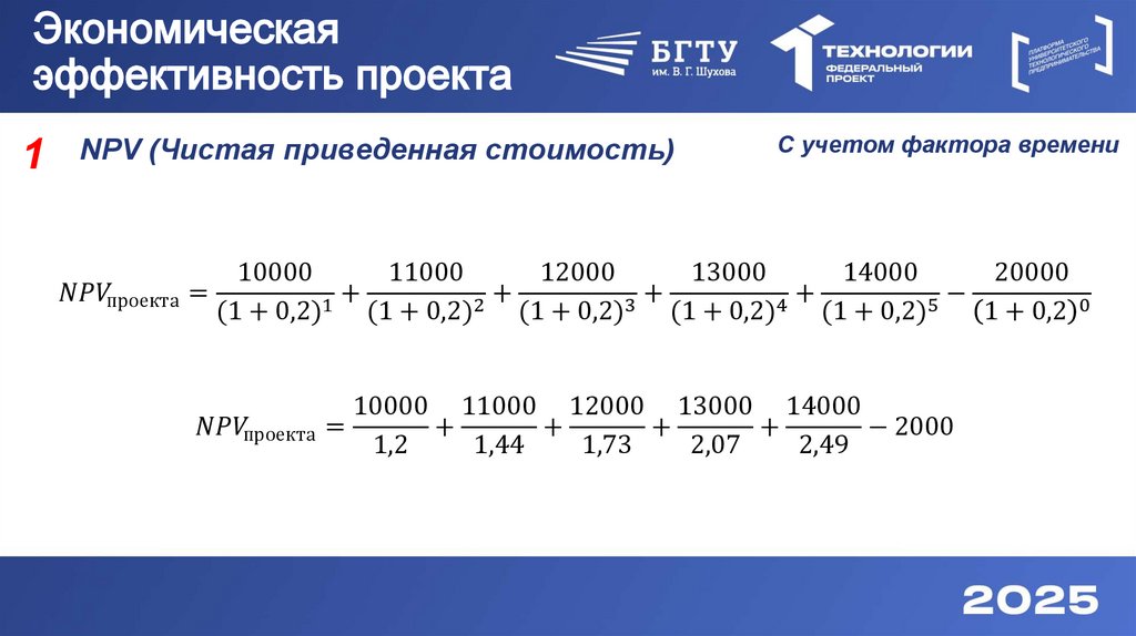 Экономическая эффективность проекта