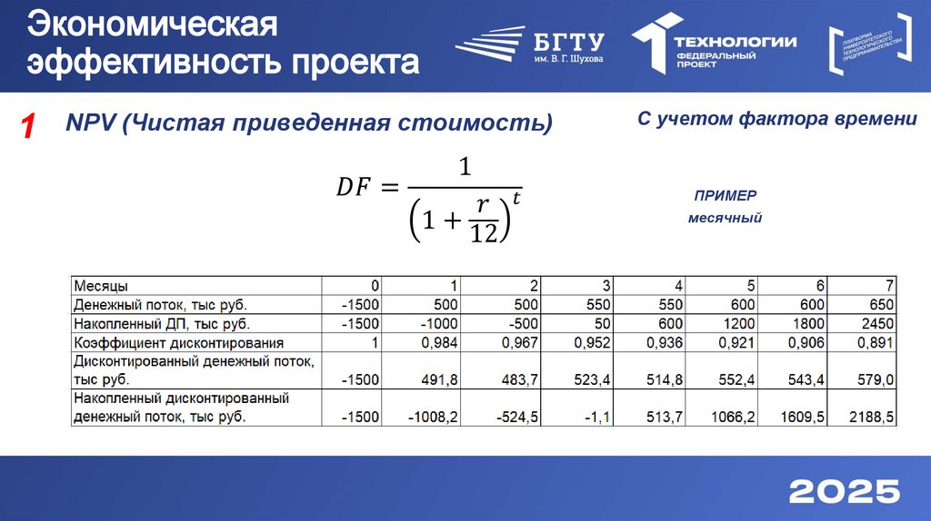 Экономическая эффективность проекта