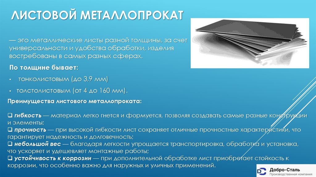 Листовой металлопрокат