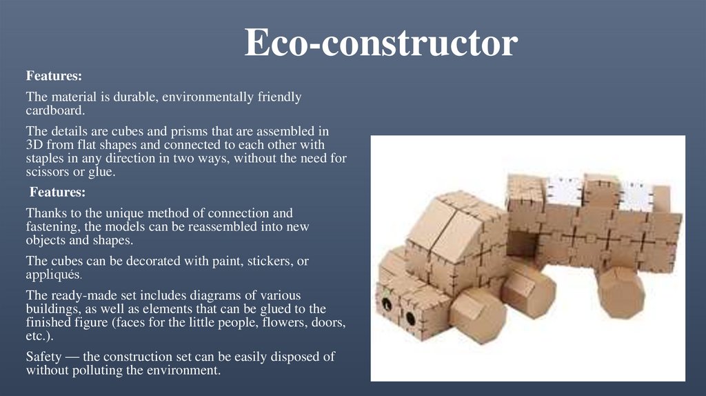 Eco-constructor